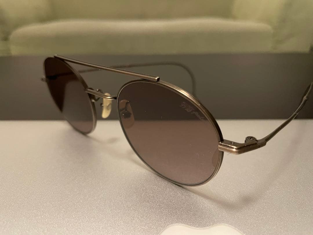 999.9 フォーナインズ feelsun ラウンドサングラス 純正ケース付き