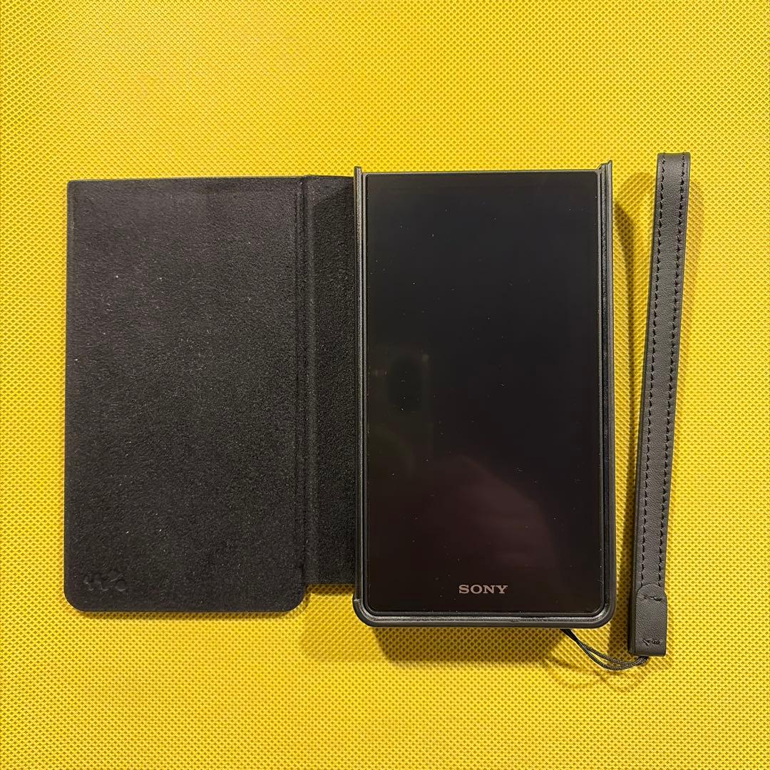 SONY NW-ZX707 純正ケース、ストラップ付き
