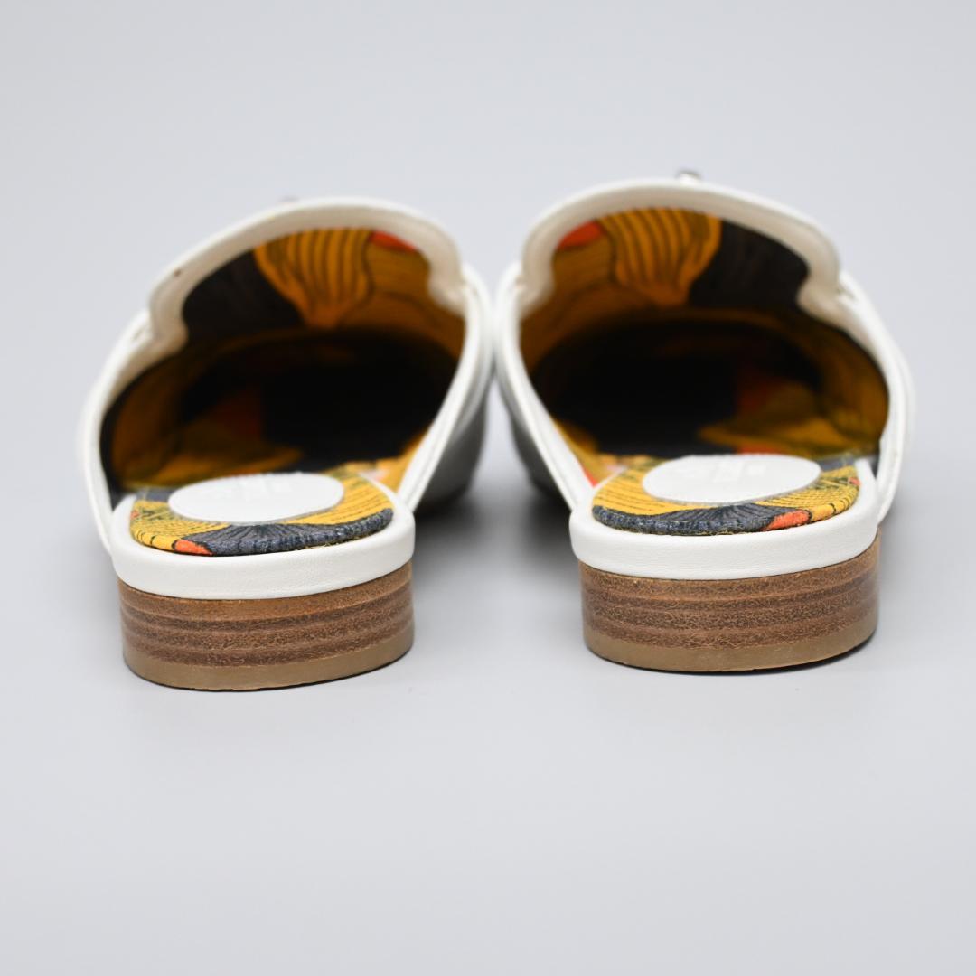 ■ □ 45722★年 エルメス オズ サンダル ケリー金具 スリッポン