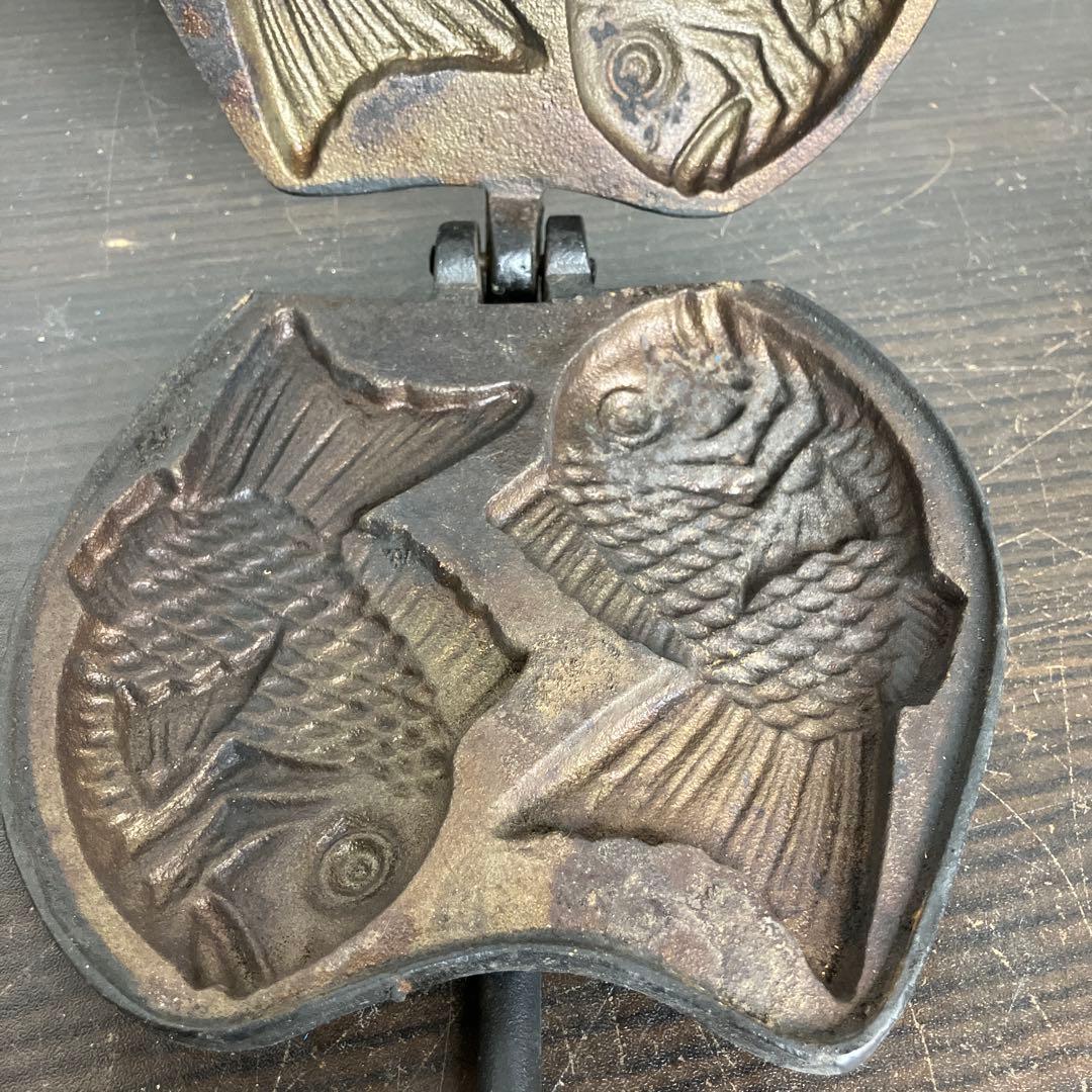 たい焼き器 二丁焼き たいやき 鯛焼き 昭和レトロ