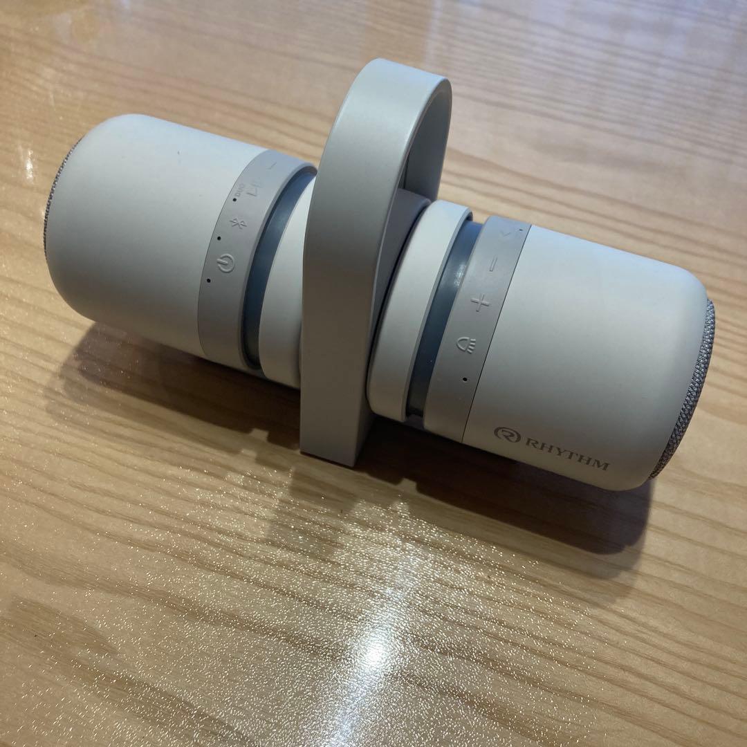 RHYTHM ワイヤレススピーカー ホワイト　防水