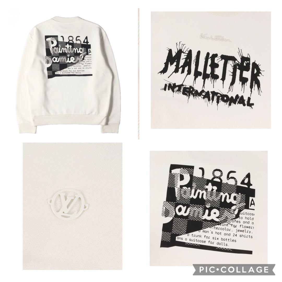 LOUISVUITTON ルイヴィトン シグネイチャー トレーナー　白　L