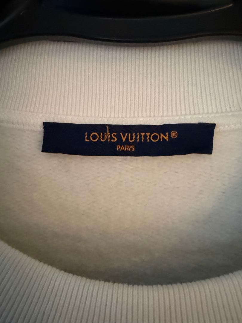 LOUISVUITTON ルイヴィトン シグネイチャー トレーナー　白　L