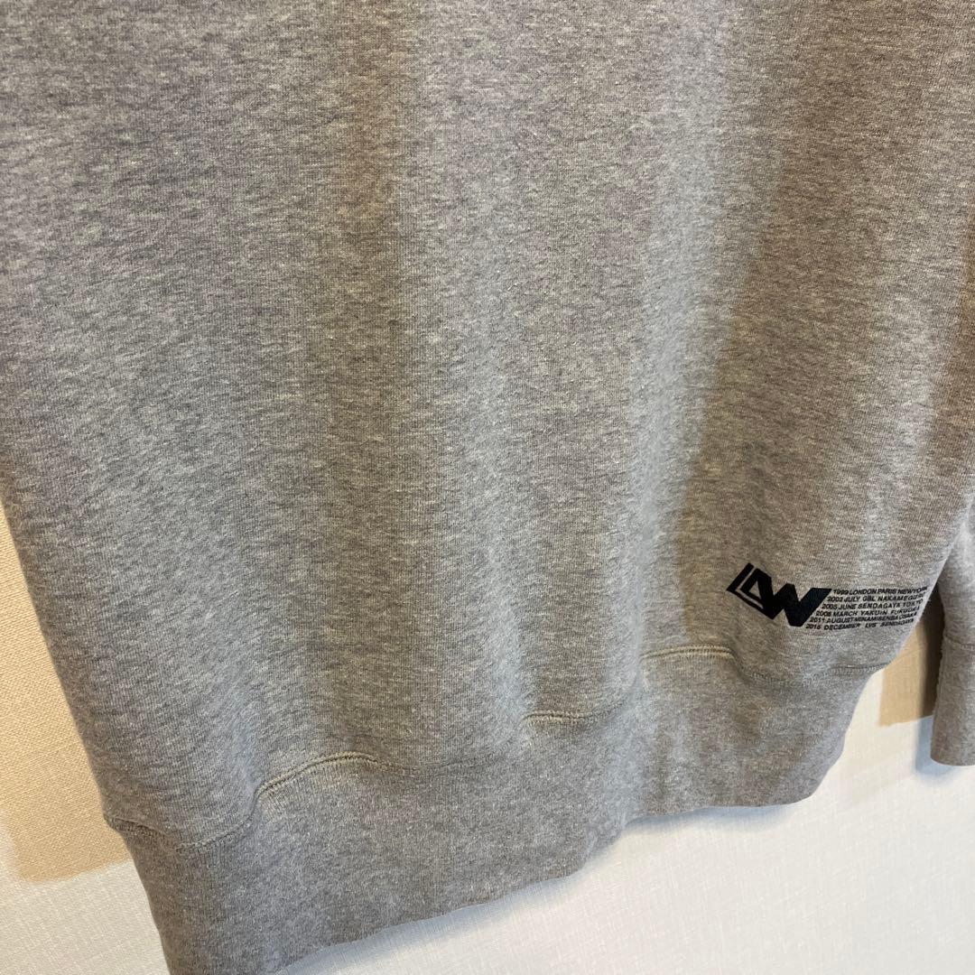 ループウィラー　スウェット　25周年　クルーネック　グレー　サイズL
