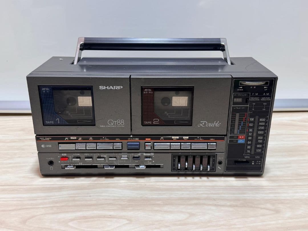 SHARP ダブルカセットデッキ QT88 ジャンク