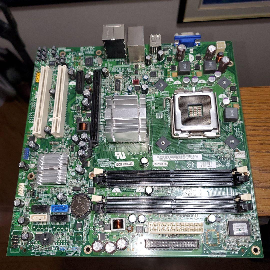 Intel G31M02 マザーボード LGA 775　CPU など4点セット