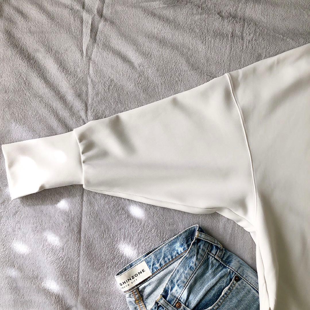 【美品】リヴドロワ ダンボールポンチョプルオーバー ホワイト