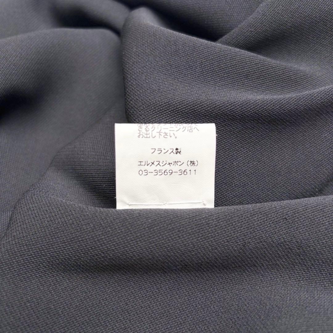 エルメス マルジェラ期 シルク100% ロングハイネックワンピース ノースリーブ