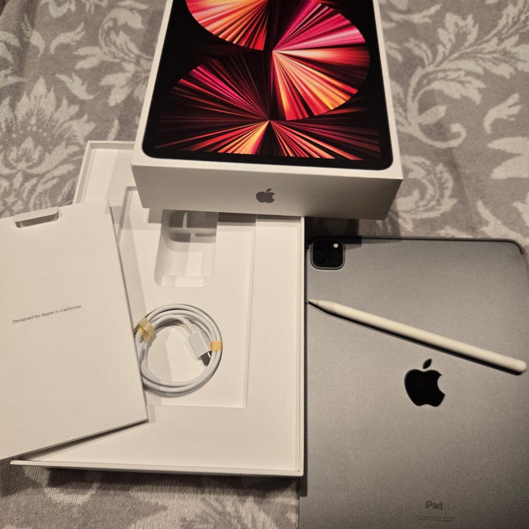 iPadPro11インチ第3世代256GBペン付き充電容量100%ココア！