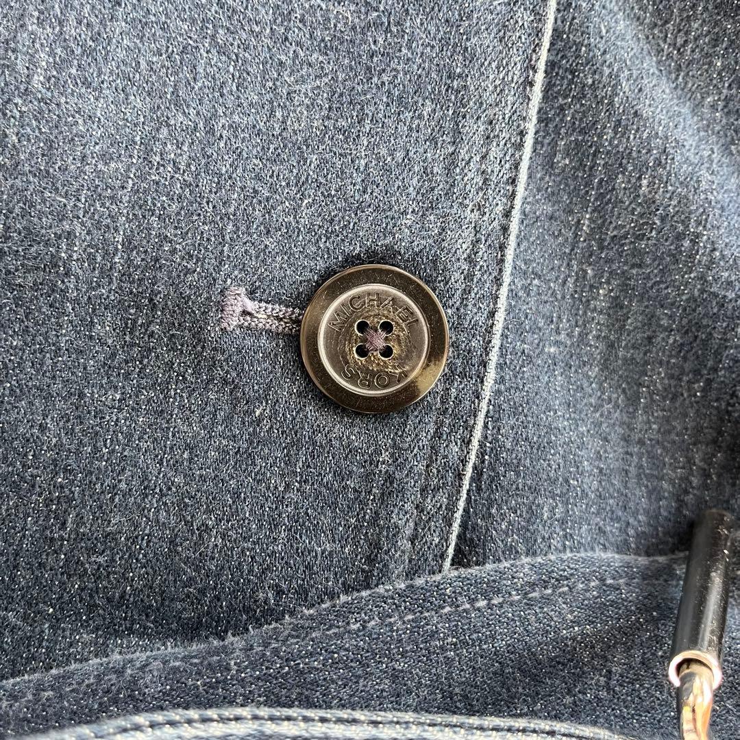 マイケルコース デニム トレンチコート M インディゴ ベルト付き 希少 ロング