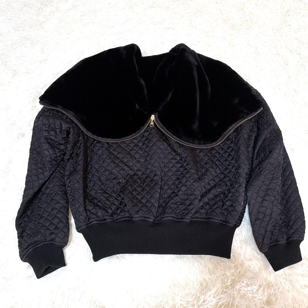 ピンクハウス N-2B キルティングジャケット 2way ボア フード MA-1