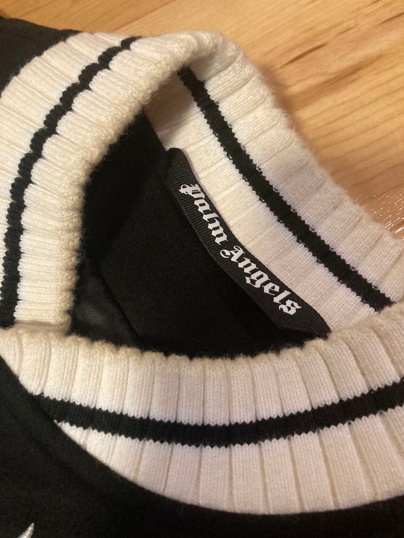 【定価20万円Over】palm angels 袖レザー刺繍スタジャン