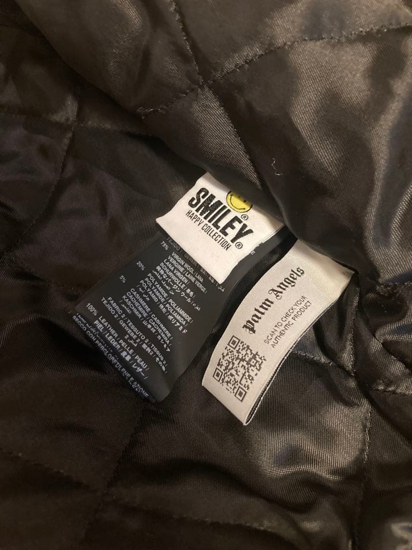 【定価20万円Over】palm angels 袖レザー刺繍スタジャン