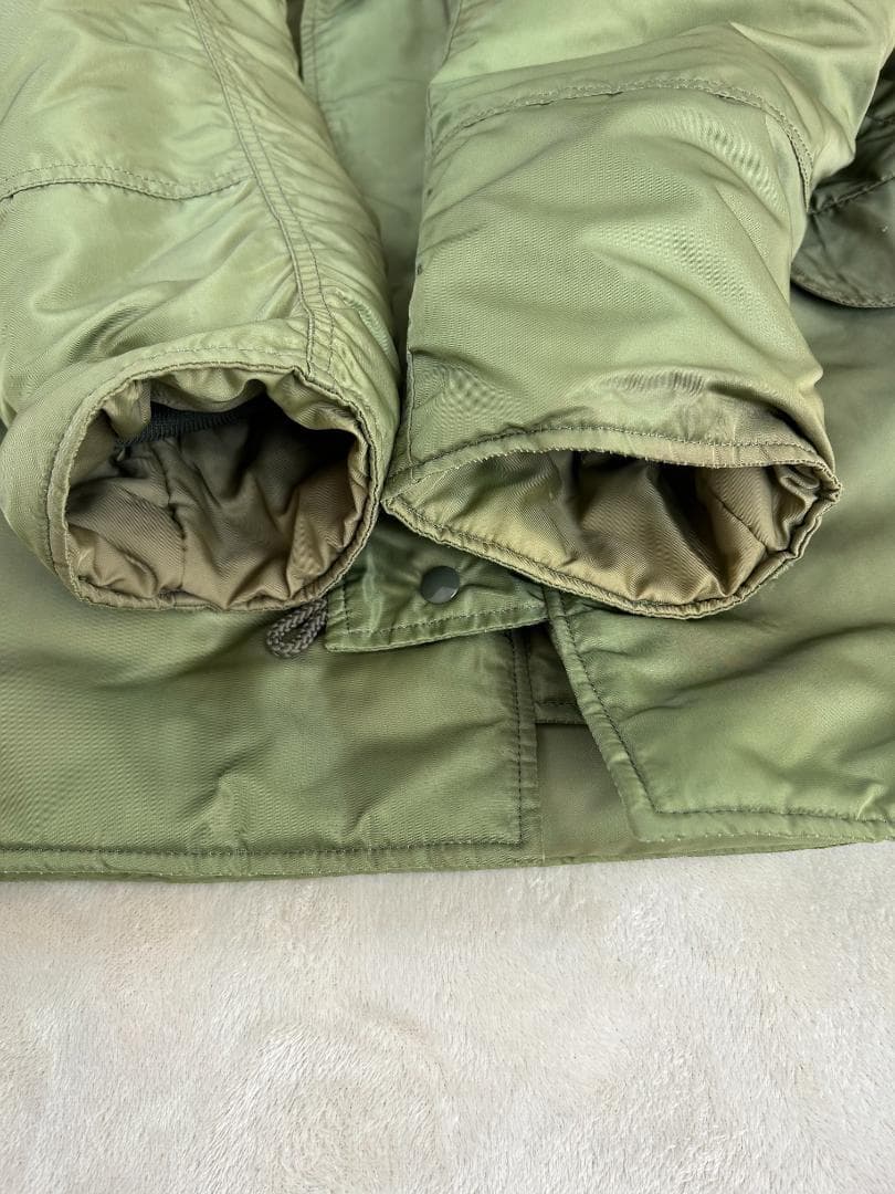 アルファインダストリー　N-3Bフライトジャケット オリーブグリーン　パーカー