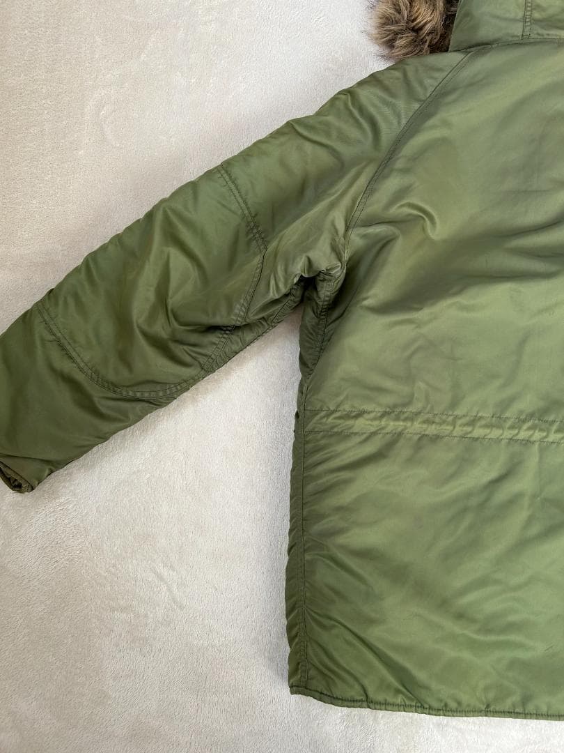 アルファインダストリー　N-3Bフライトジャケット オリーブグリーン　パーカー