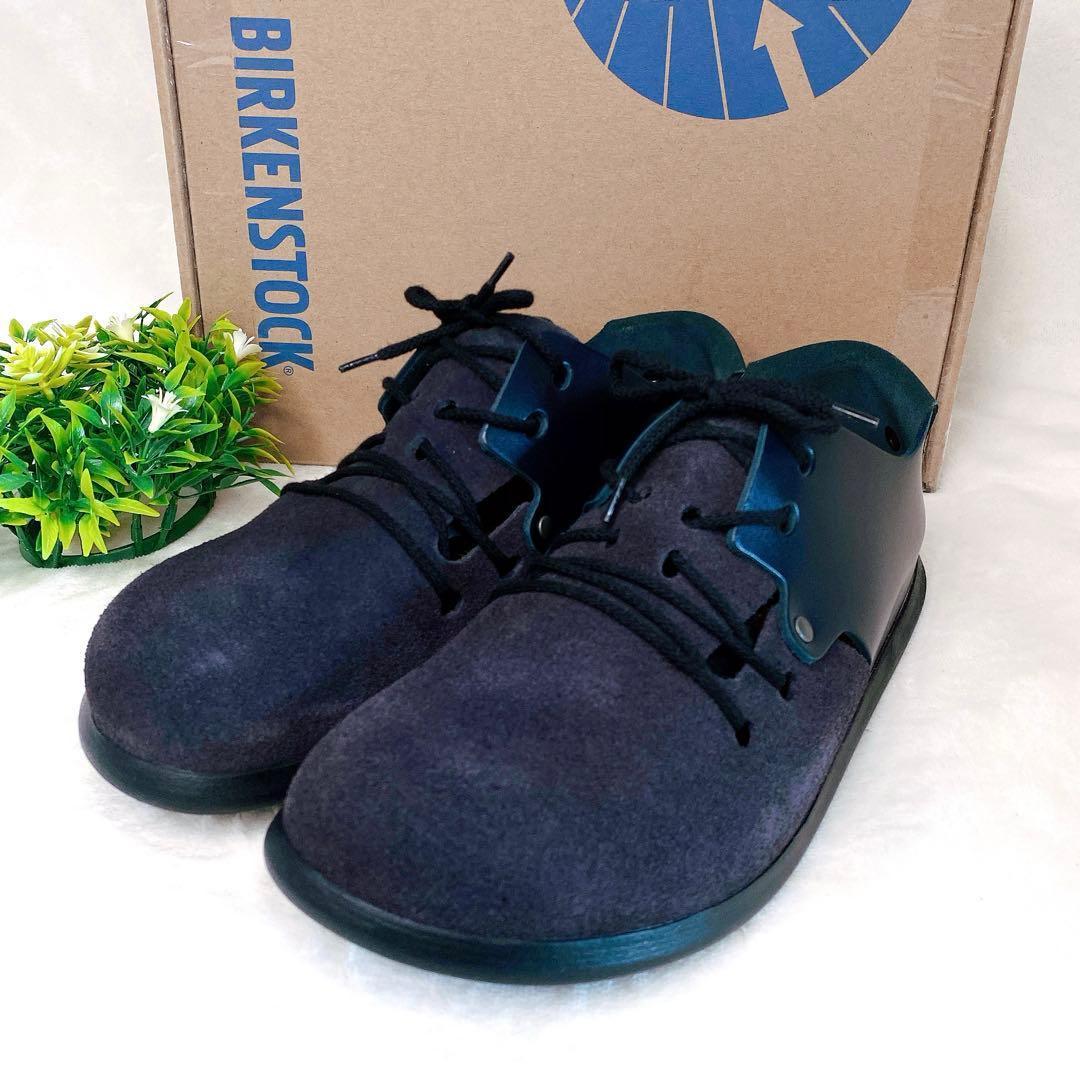【ほぼ新品】ビルケンシュトック モンタナ 38 ネイビー スエード レザー