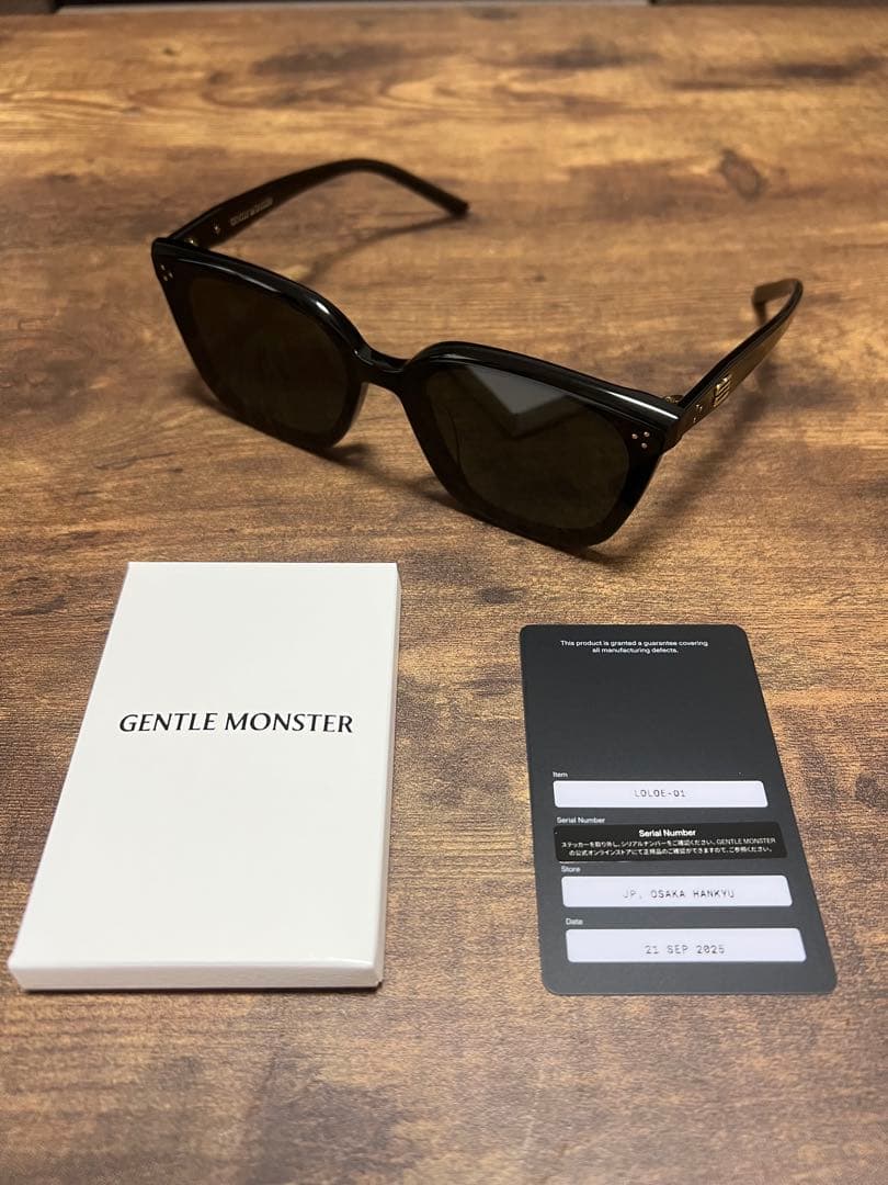 GENTLE MONSTER LOLOE ブラック サングラス　ケース付き