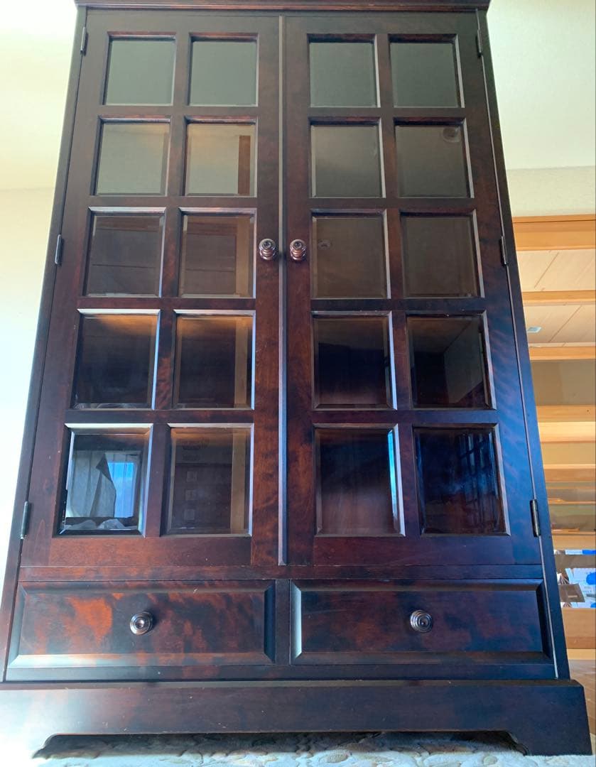 【美品良好】北海道民芸家具 本棚 書棚 キャビネット