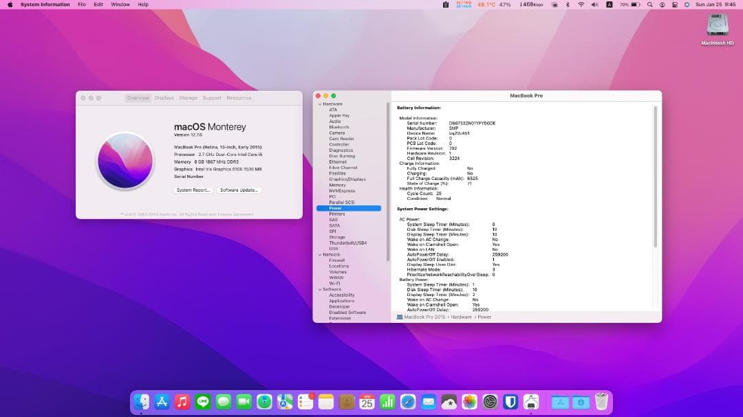 本体美品*放充電回数29*MacBook Pro Early 2015*付属品有