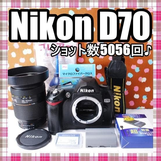 ✨ショット数5056回✨お安くデビュー✨Nikon D70 レンズセット