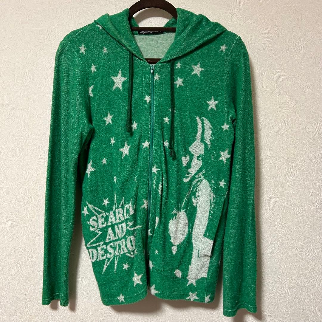 希少 Hysterie Glamour ヒステリックガール パイル地パーカー