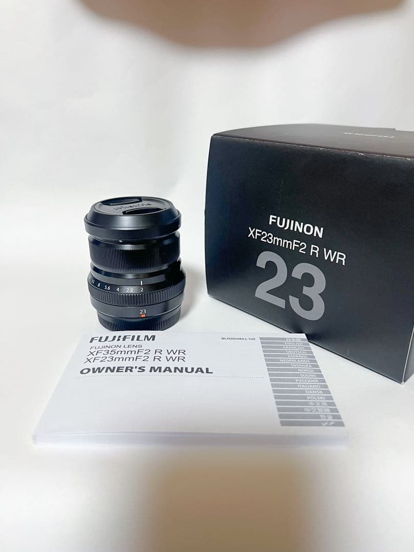 美品FUJINON FUJIFILM XF23mm F2 R WR 単焦点レンズ