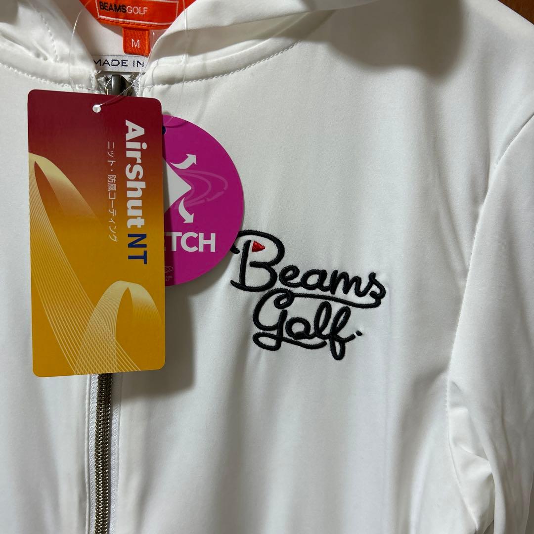 Beams Golf フード付きジャケット M 白