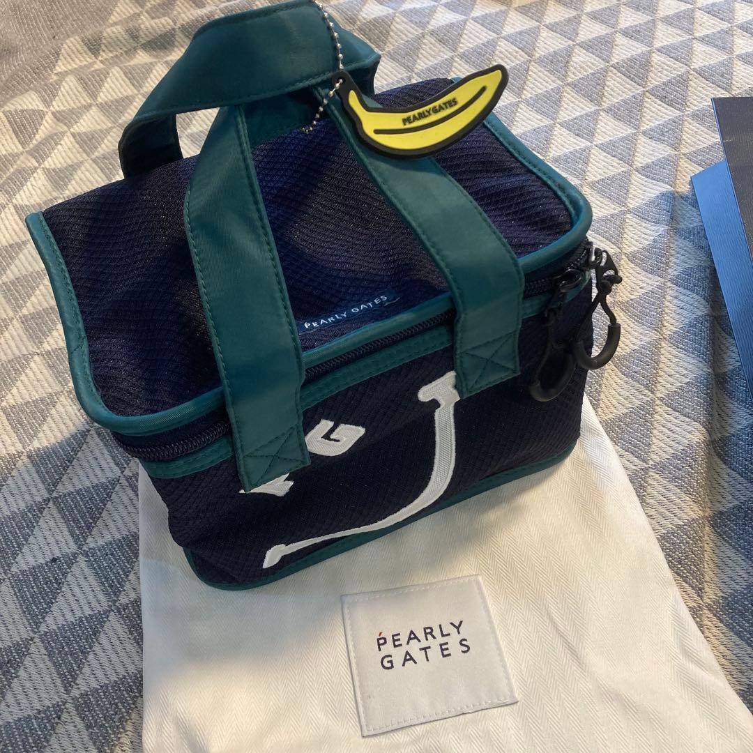 PEARLY GATES BOX型保冷バッグ　ネイビー/グリーン