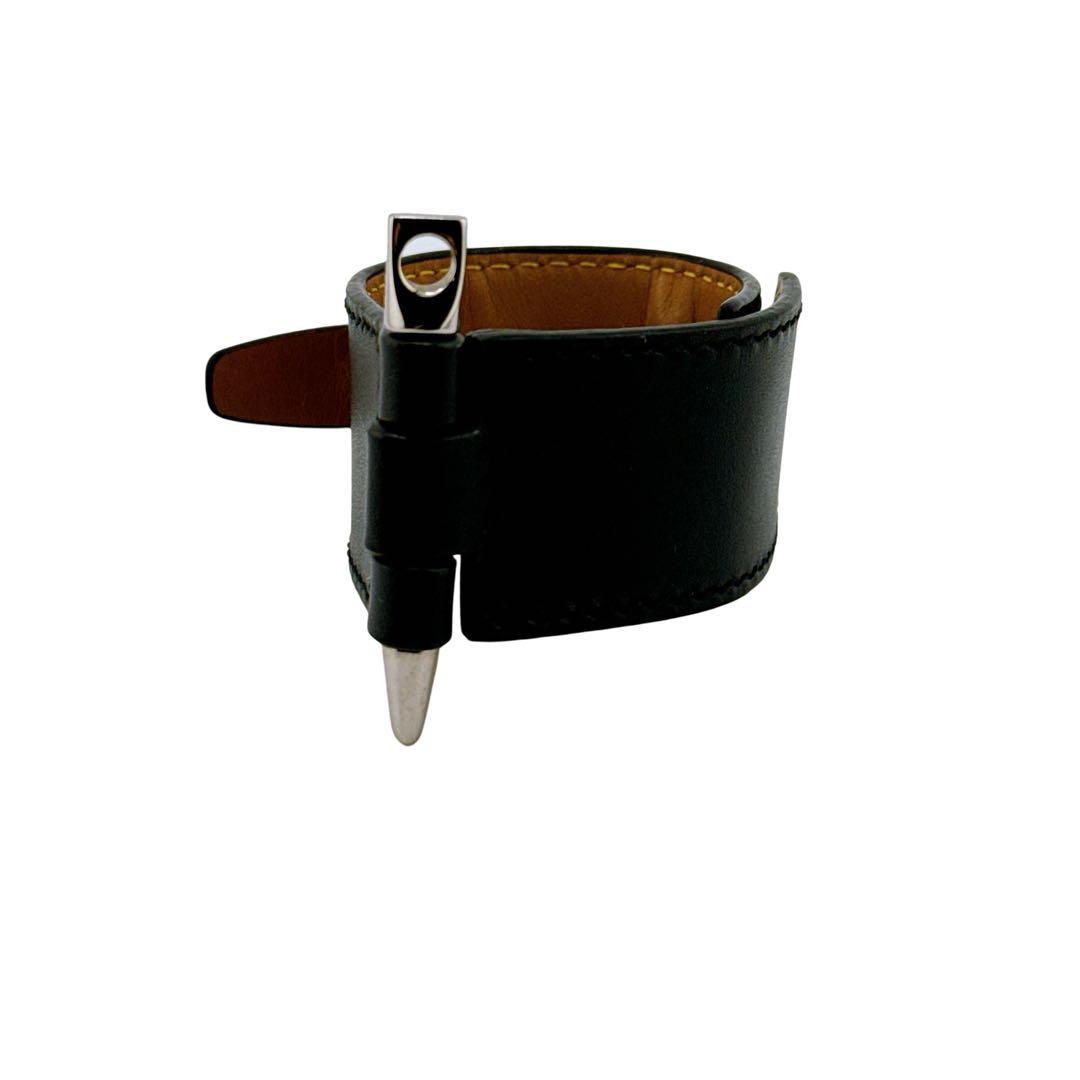 ロエベ ゲート レザー ブレスレット アクセサリー レディース メンズ ブラック