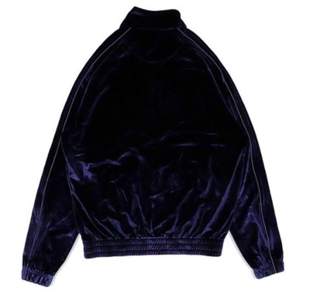 PRO CLUB ネイビー フルジップジャケット　ベロア　L