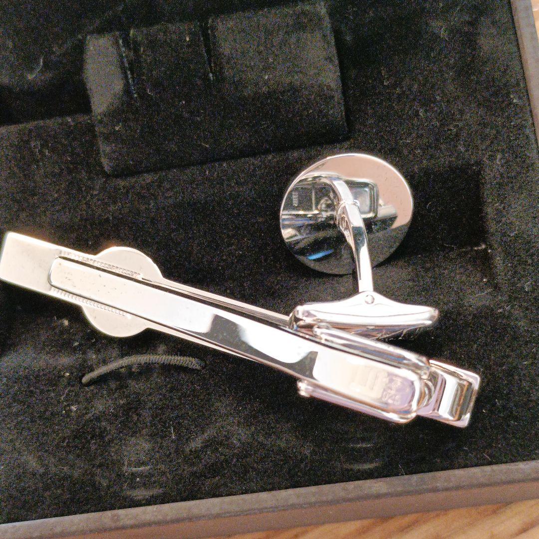dunhill ダンヒル カフス＆タイピンセット シルバー925 箱付
