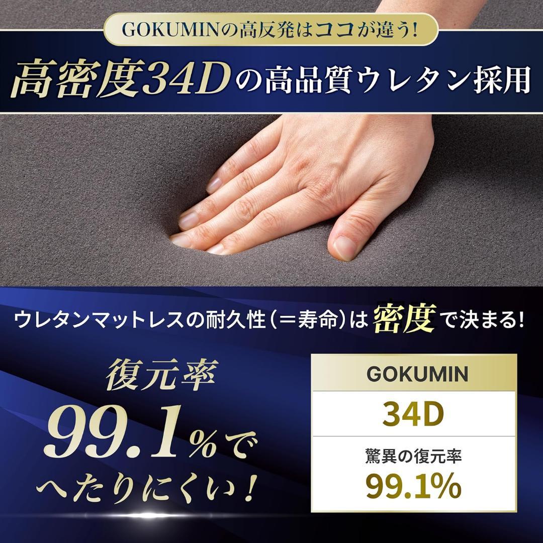 Q079　GOKUMIN 三つ折りマットレス ダブル