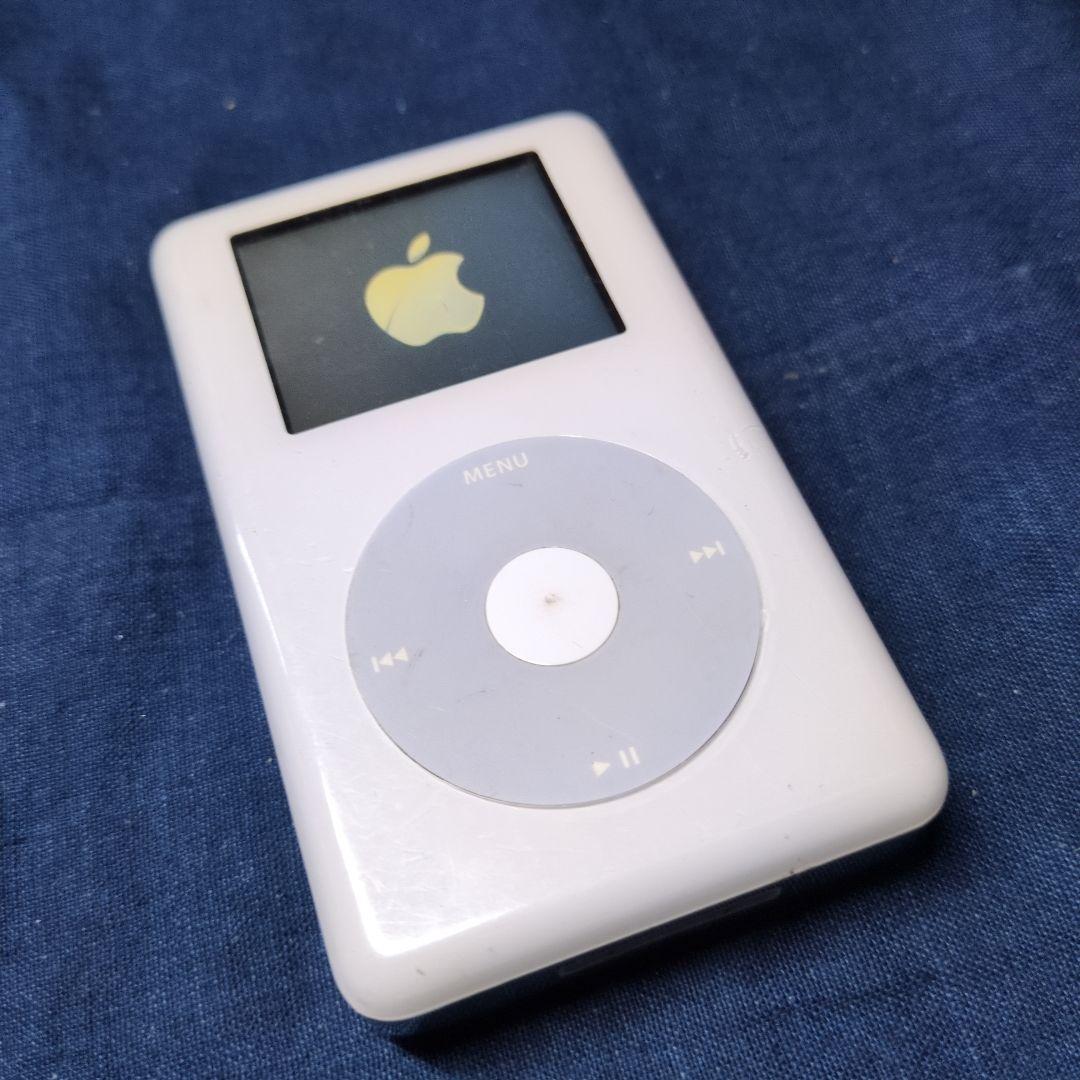 動作品　iPod Classic　60GB A1099　カラー液晶　白と金属