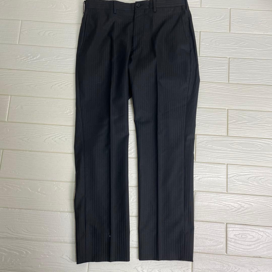 タケオキクチ　メンズ　スーツ　3ピース ブラック　シャドー　ストライプ