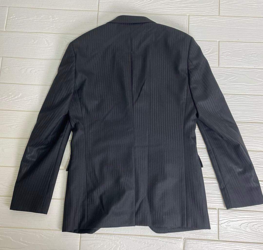 タケオキクチ　メンズ　スーツ　3ピース ブラック　シャドー　ストライプ