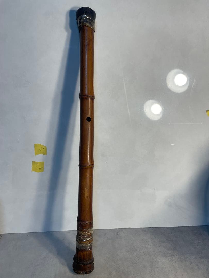 尺八 1尺9寸管 根付き竹製 古管 和楽器 琴古流 都山流　音出し確認済