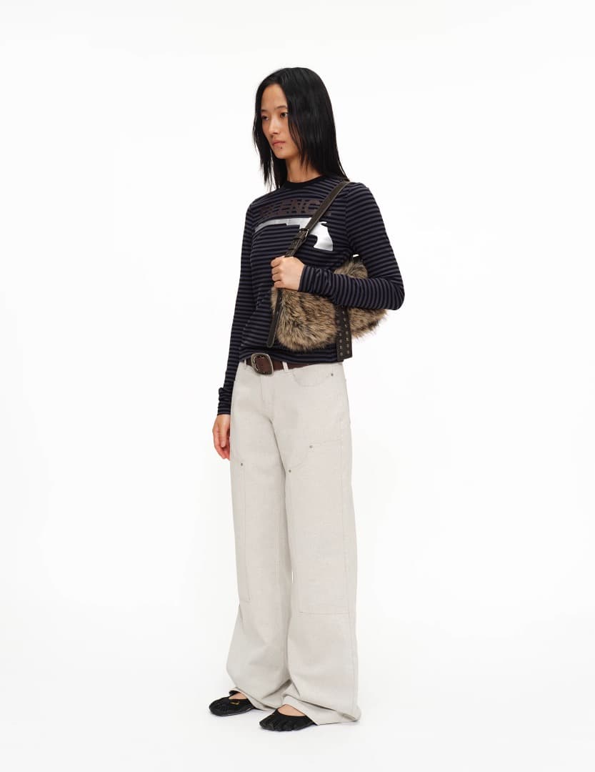 oinimiくまちゃん ふわふわ 腋下バッグ ワンショルダー 韓国カジュアル