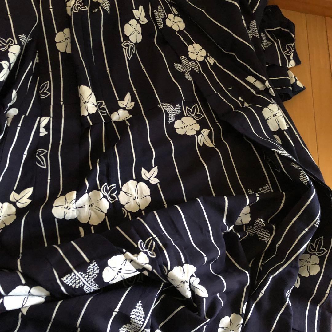 ☆にこ￼☆古風モダン＊朝顔と竹＊浴衣