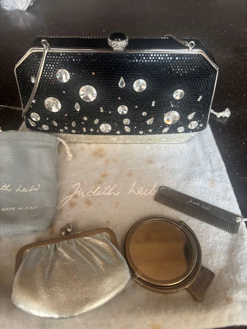 Judith Leiber ブラック パーティーバッグ