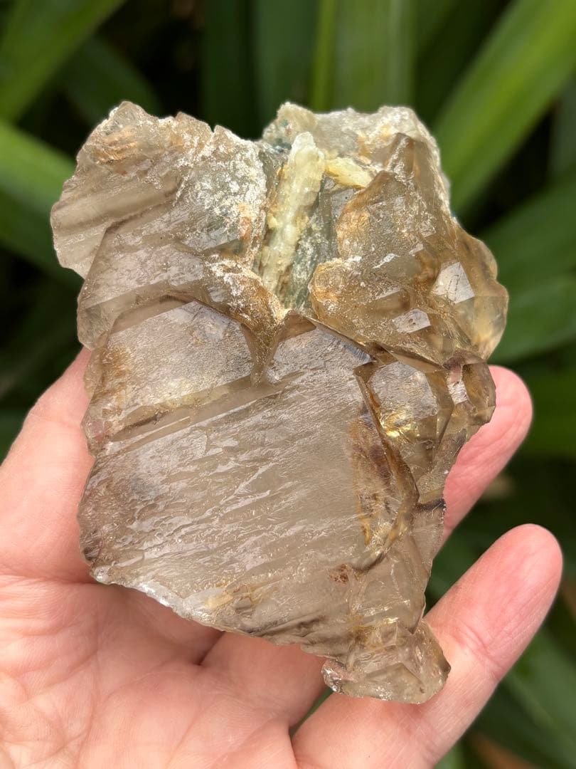 希少　ミナスジェライス州産　シトリン　ジャカレー　トルマリン共生　237g