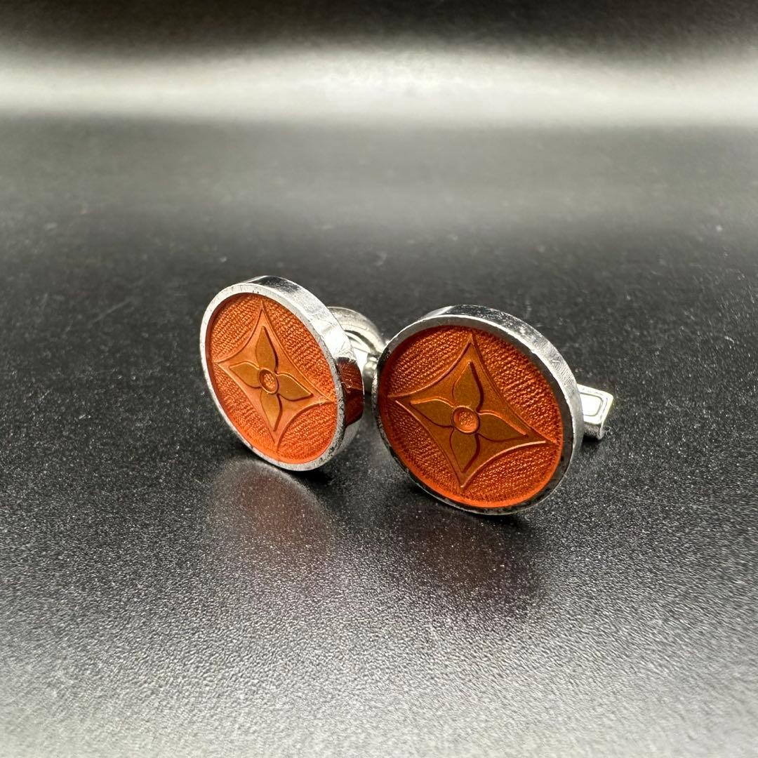 極美品✨　ルイヴィトン　カフス　M64482 ダミエ　シルバー　1409