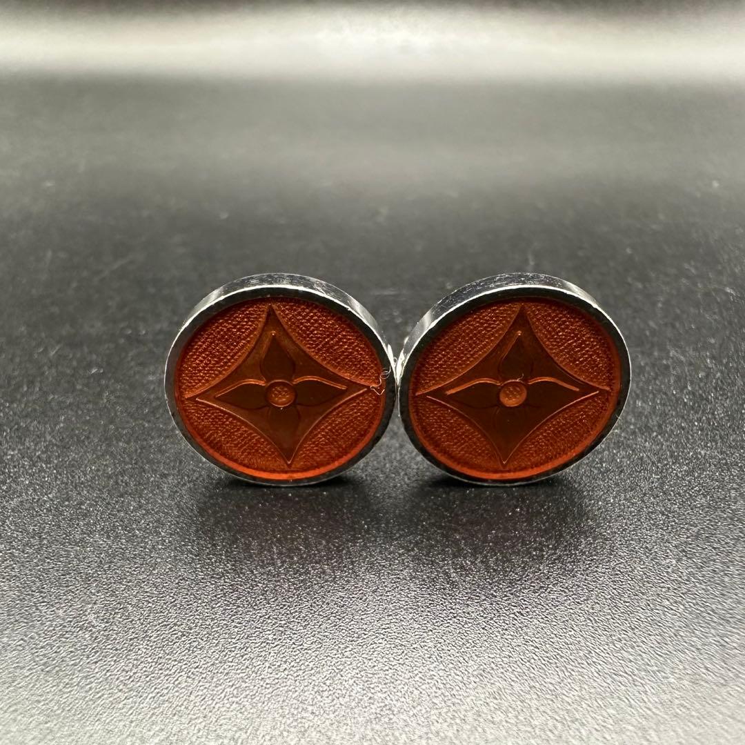 極美品✨　ルイヴィトン　カフス　M64482 ダミエ　シルバー　1409