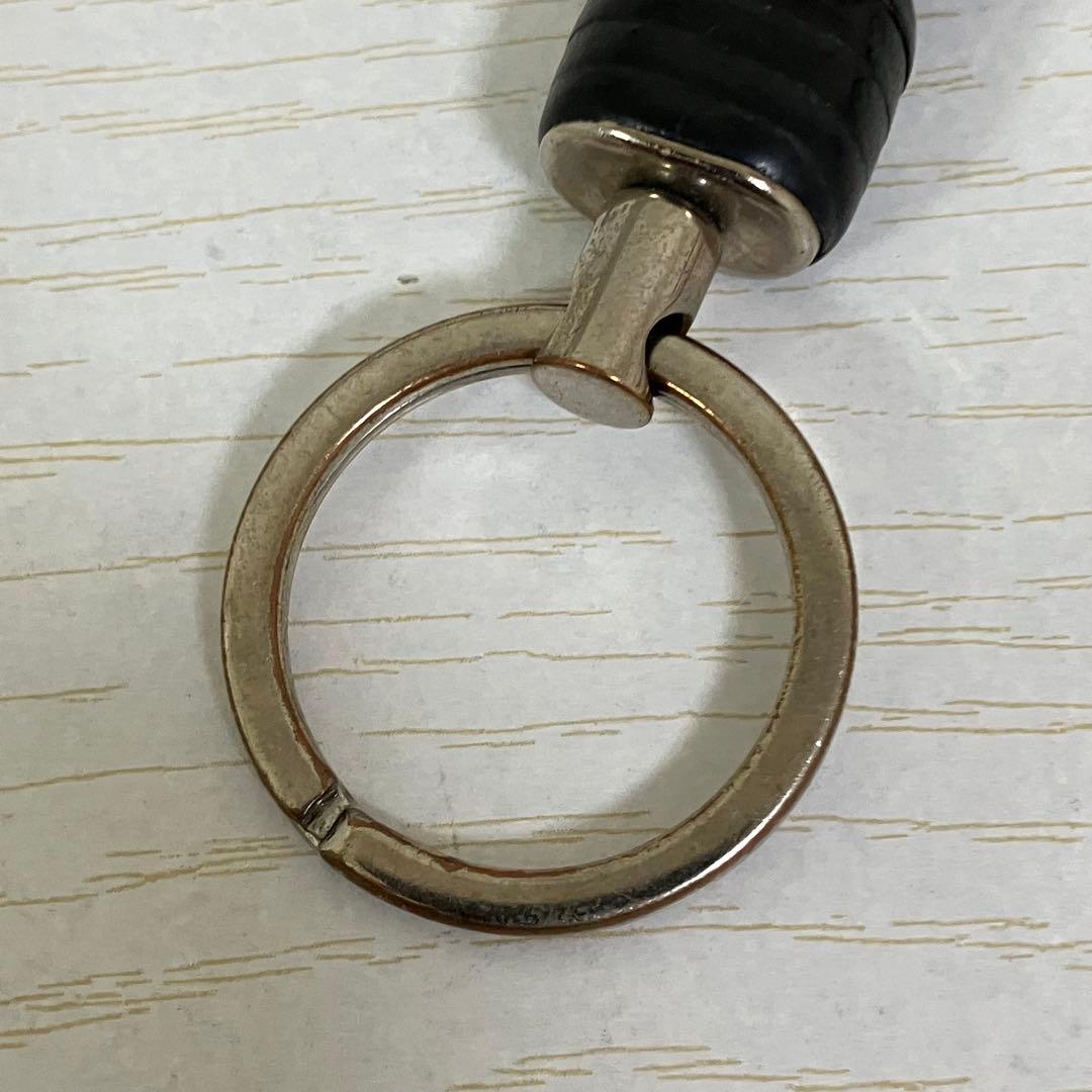 美品 BOTTEGA VENETA 男女兼用　キーリング　黒 ブラック