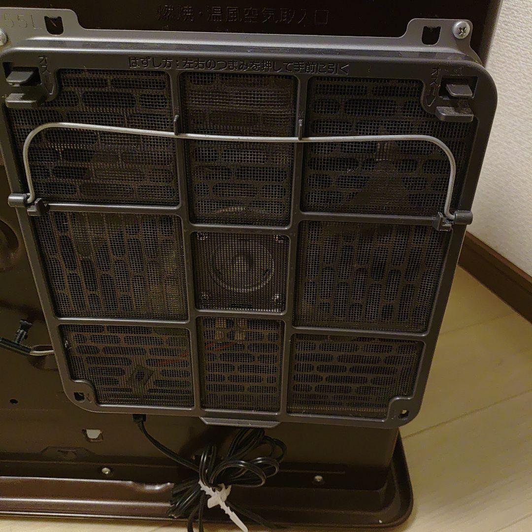 石油ファンヒーター コンパクト ブラウン