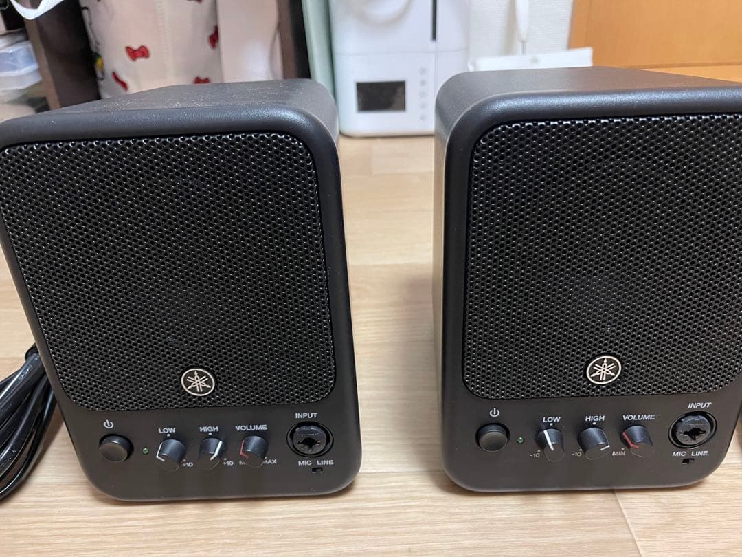 YAMAHA MS101-4 パワードスピーカー 2台セット 美品 ケーブル付