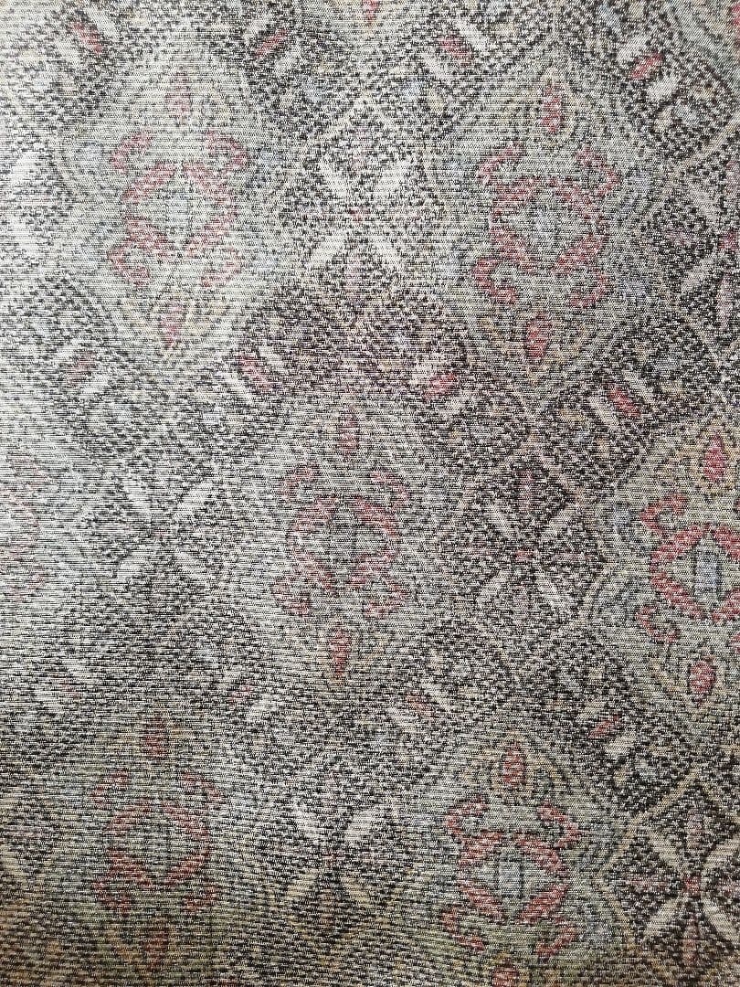 着物リメイク　ロングワンピース(大島紬)