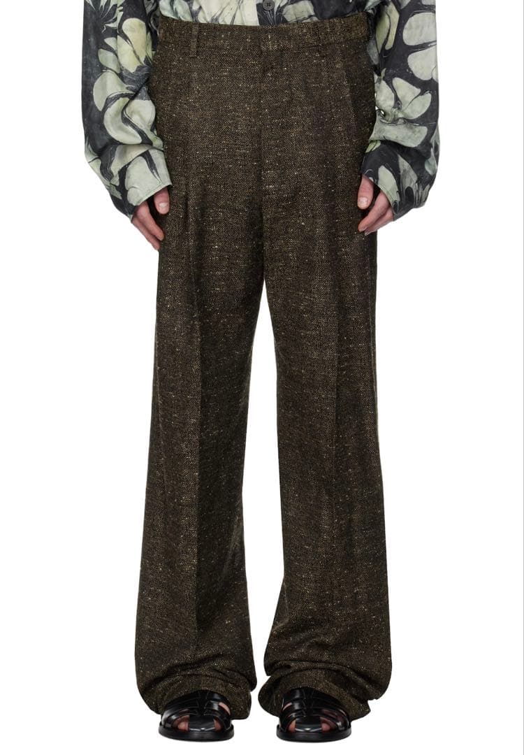 パンツ DRIES VAN NOTEN tweed pants