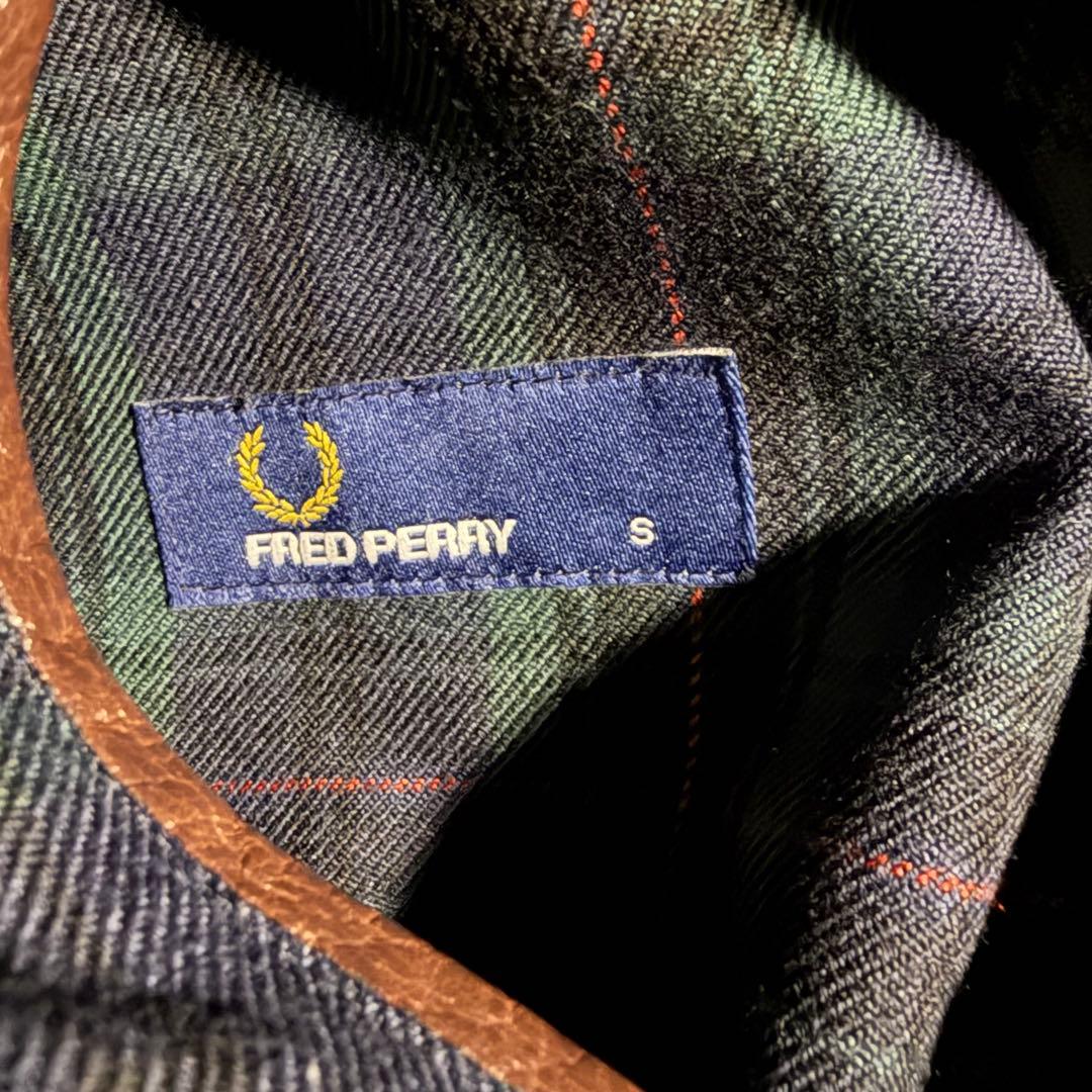 1622　フレッドペリー　リバーシブル　キルティングジャケット　ブラックウォッチ