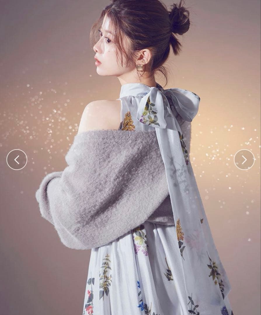 ♡SNIDEL♡ Sustainableフラワーモチーフワンピース×ボレロセット