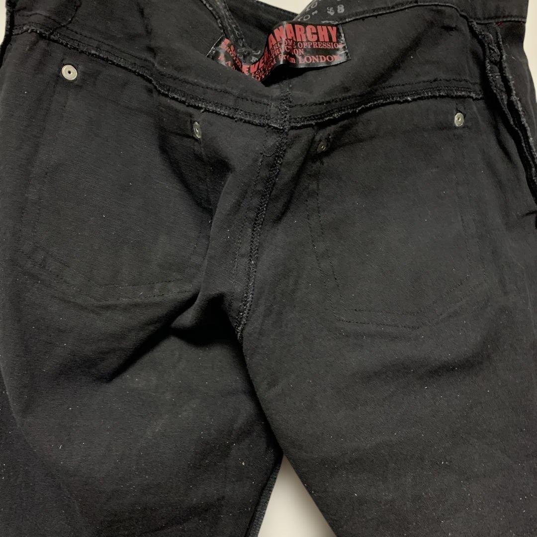 エイチナオト フォーエバーアナーキー V系 パンク ロック ドクロ 骸骨 ズボン